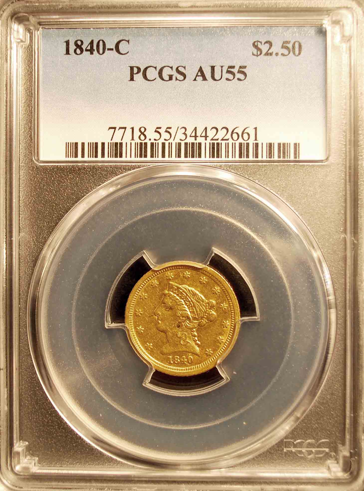 3RD-And-Final-Newp:--1840-C-Quarter-Eagle