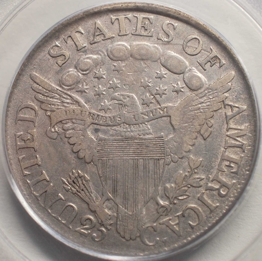 1807-Draped-Bust-Quarter:--PCGS-Graded
