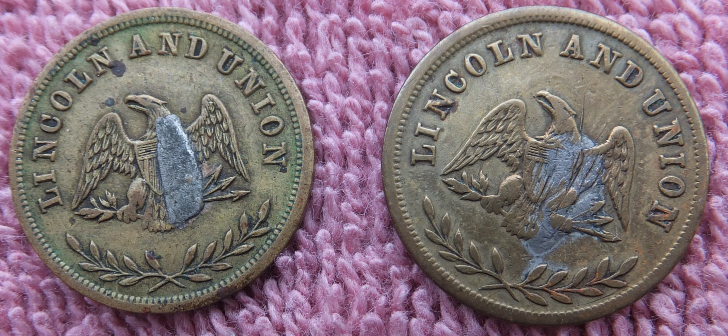 Civil-War-Patriotic-Token-Lincoln-And-Union-128/289-Mystery
