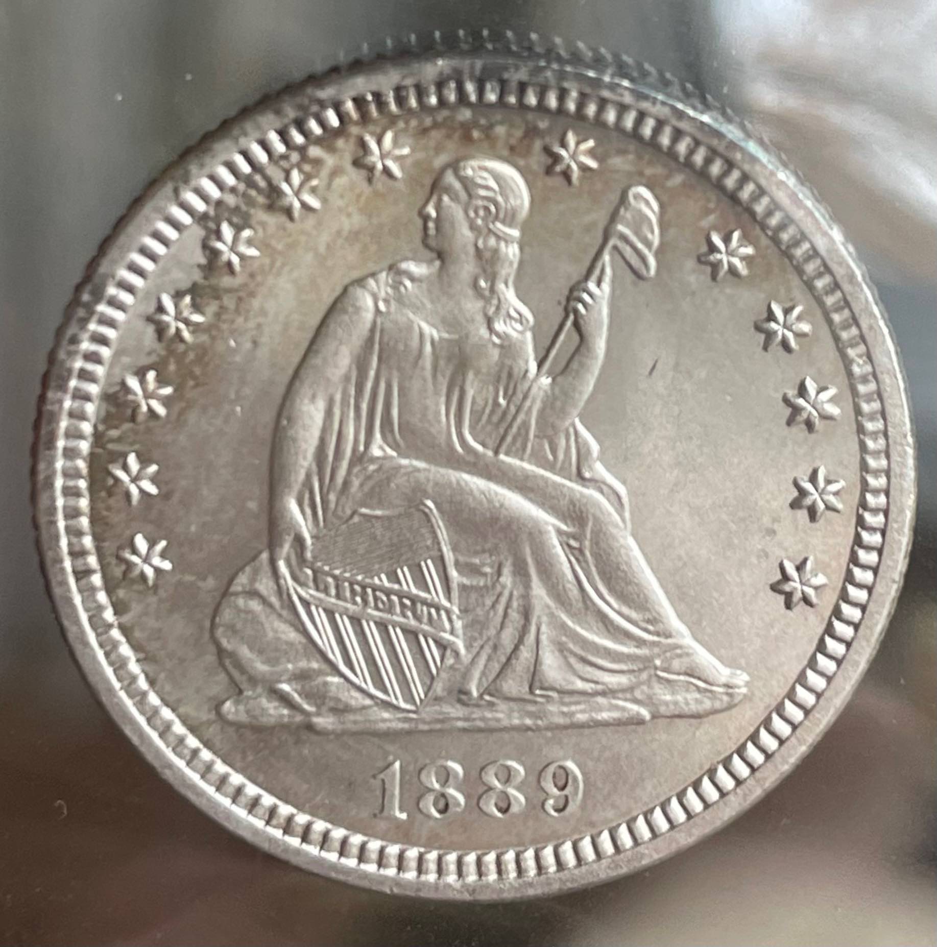 1889-Seated-Liberty-Quarter-For-Grading