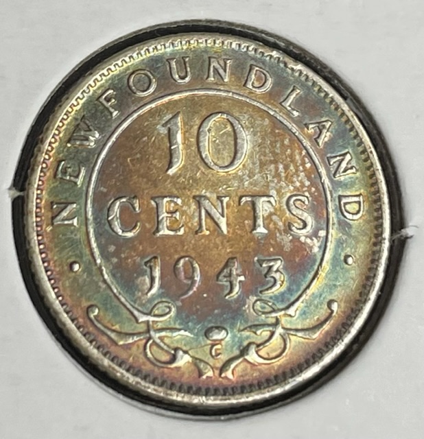 1885-10-Cent-Newfoundland-For-Grading