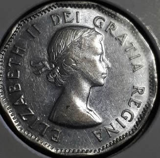 1954-Canadian-Nickels-With-Blue-Error?