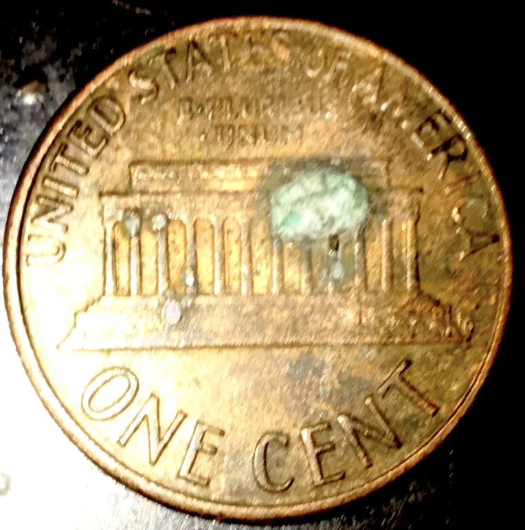 1987-Penny-With-Extra-Blob-Of-Metal