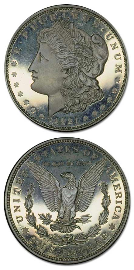 1921-Chapman-Proof-Morgan-Silver-Dollar-Possibly-Finest-Ever-@-MS-69