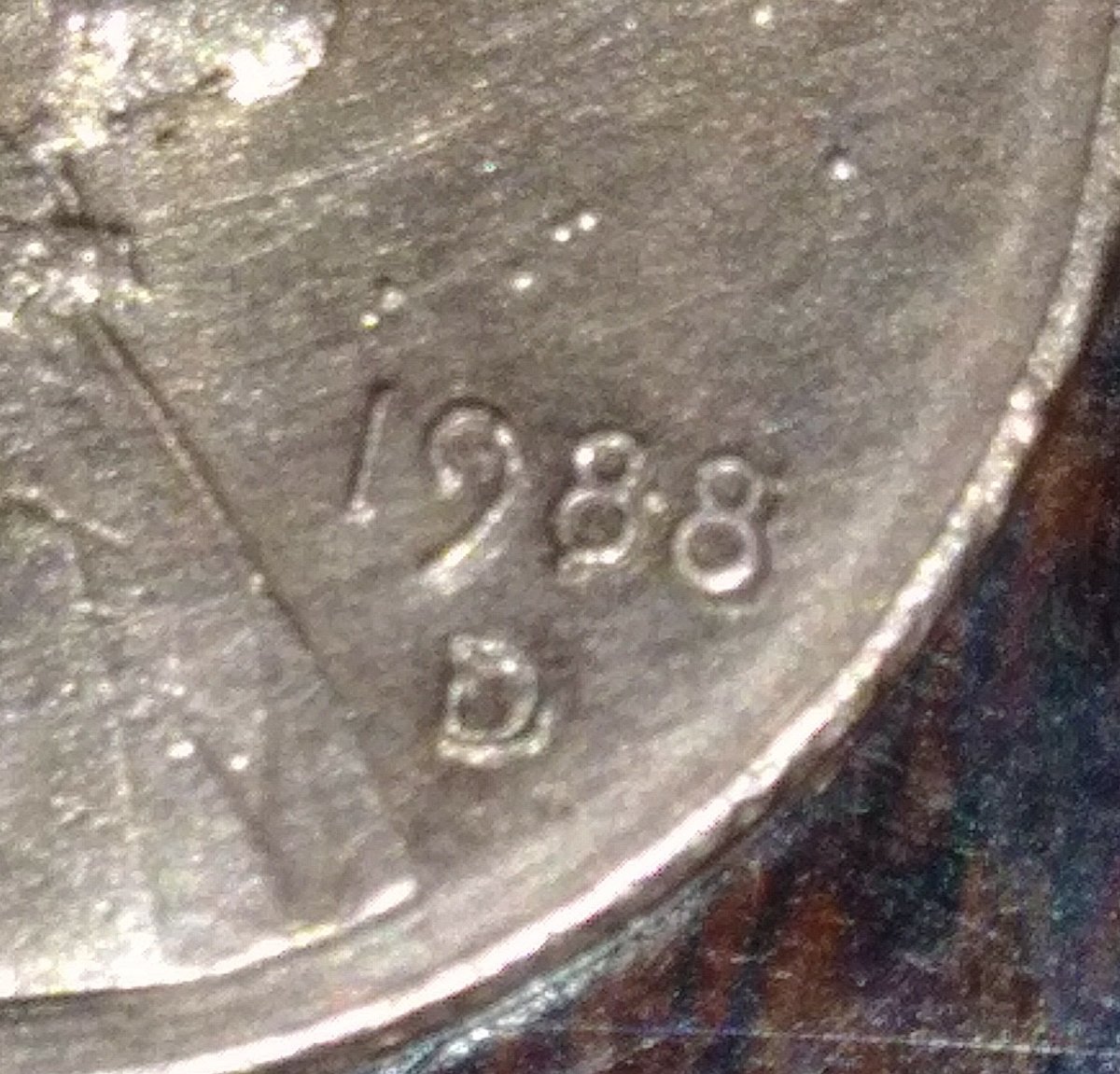 1988-D-Penny-With-Warts-And-?-Mint-Mark-Error