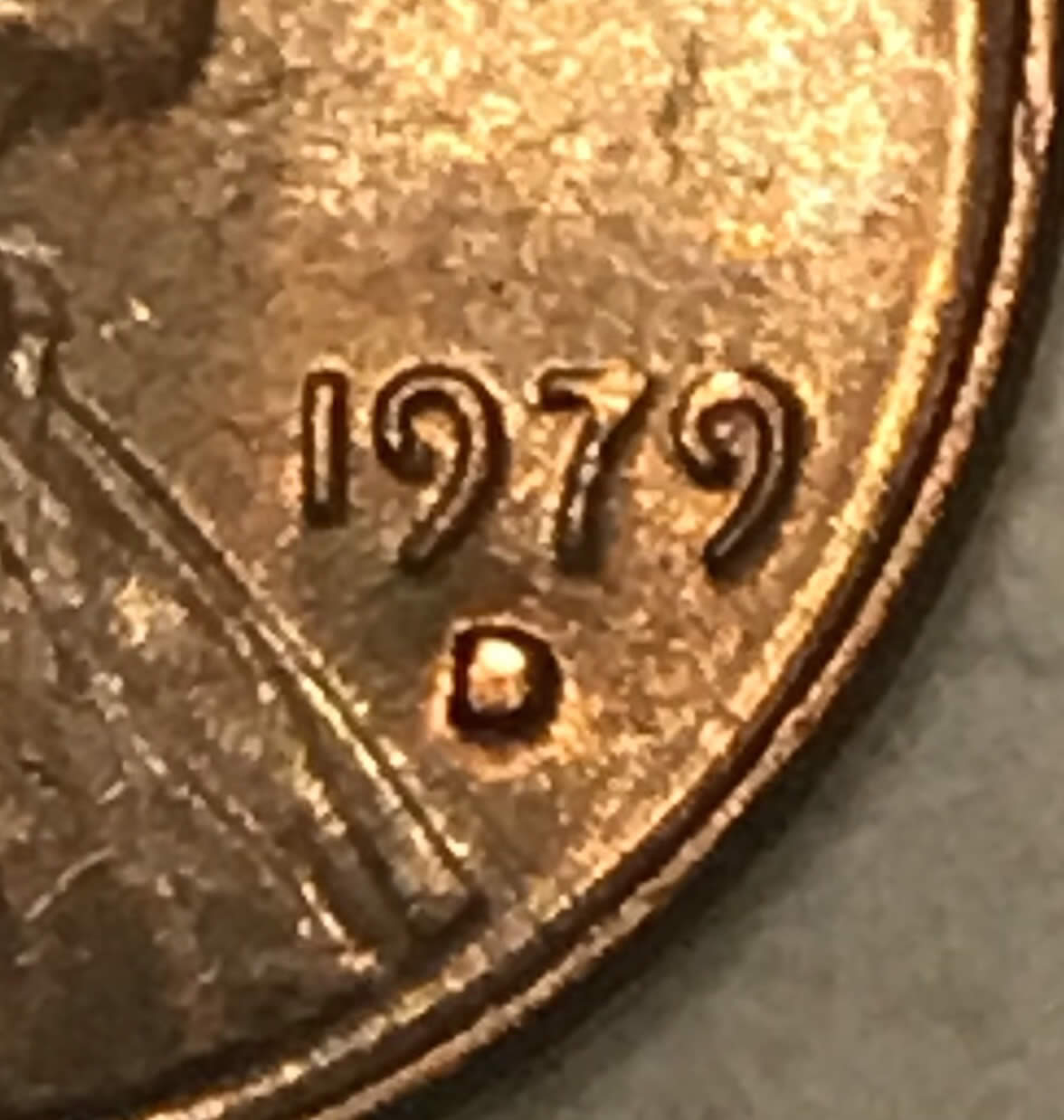 1979-D-Penny-W/-Filled-In-Mint-Mark