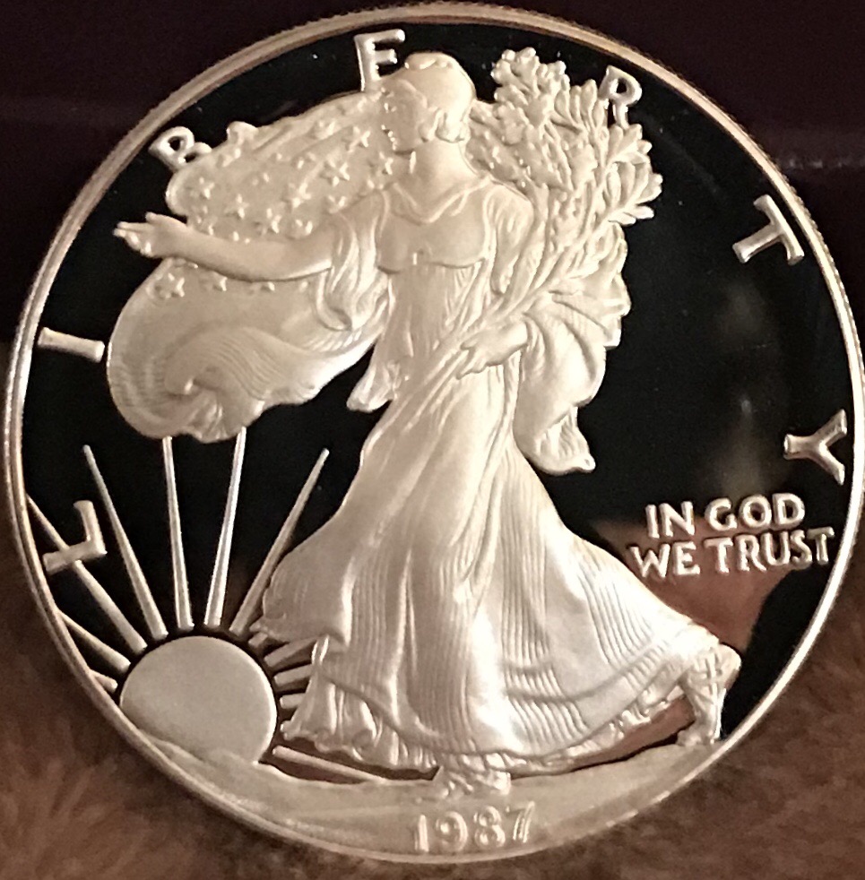 1987-American-Eagle-Dollar-For-Grade