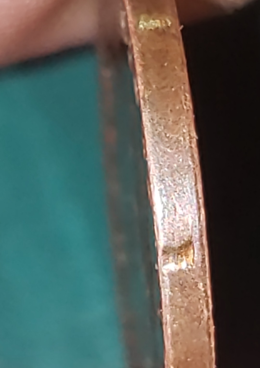 1949-1-Cent.-What-Do-You-Call-This-Sort-Of-Rim-Issue?-Also-Holes/Craters-In-Sides-Of-Rim