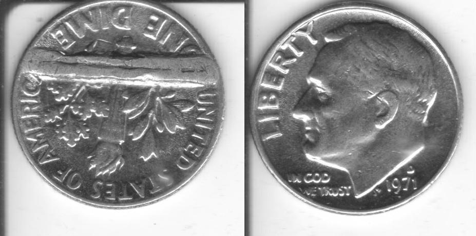 Rare-1971-D-Roosevelt-Dime-Error