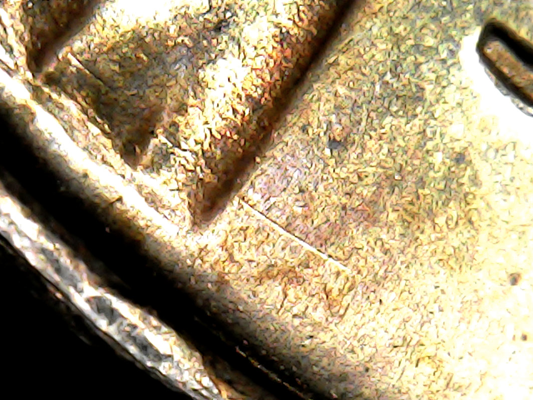 1966-Lincoln-Cent-Planchet-Flaws/Cracks-And-FS