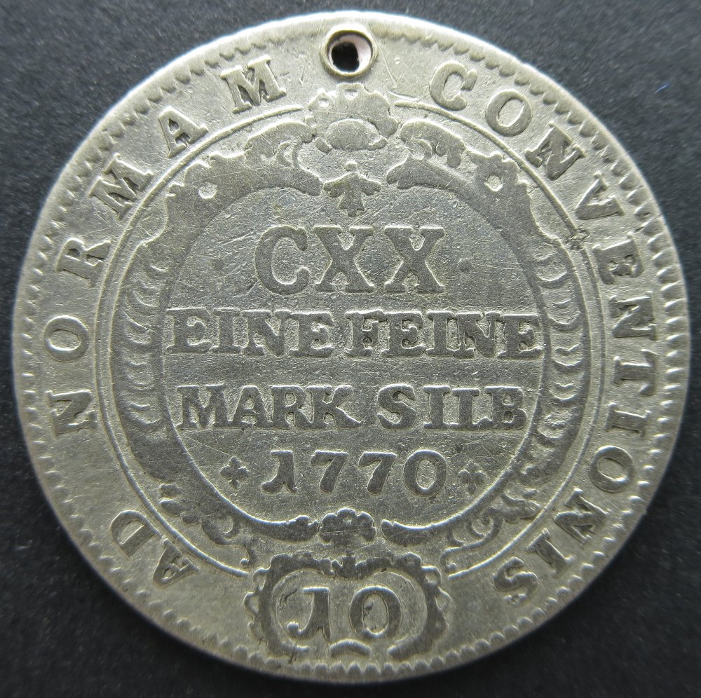 German-States-Coin,-Speyer-10-Kreuzer-1770