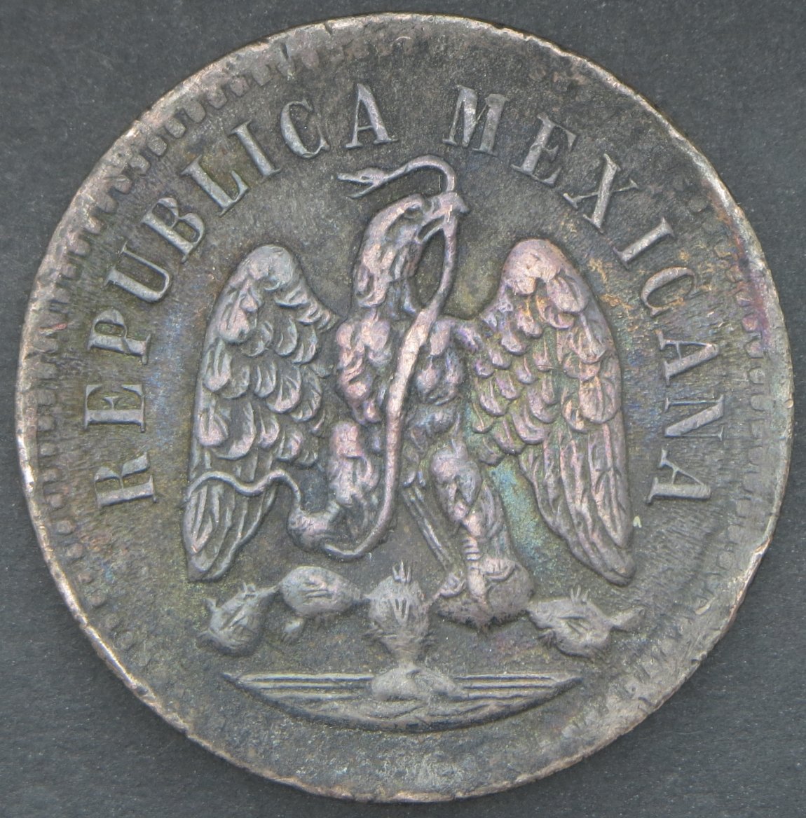 Mexico-One-Centavo-1891,-Repunched-9-In-Date?