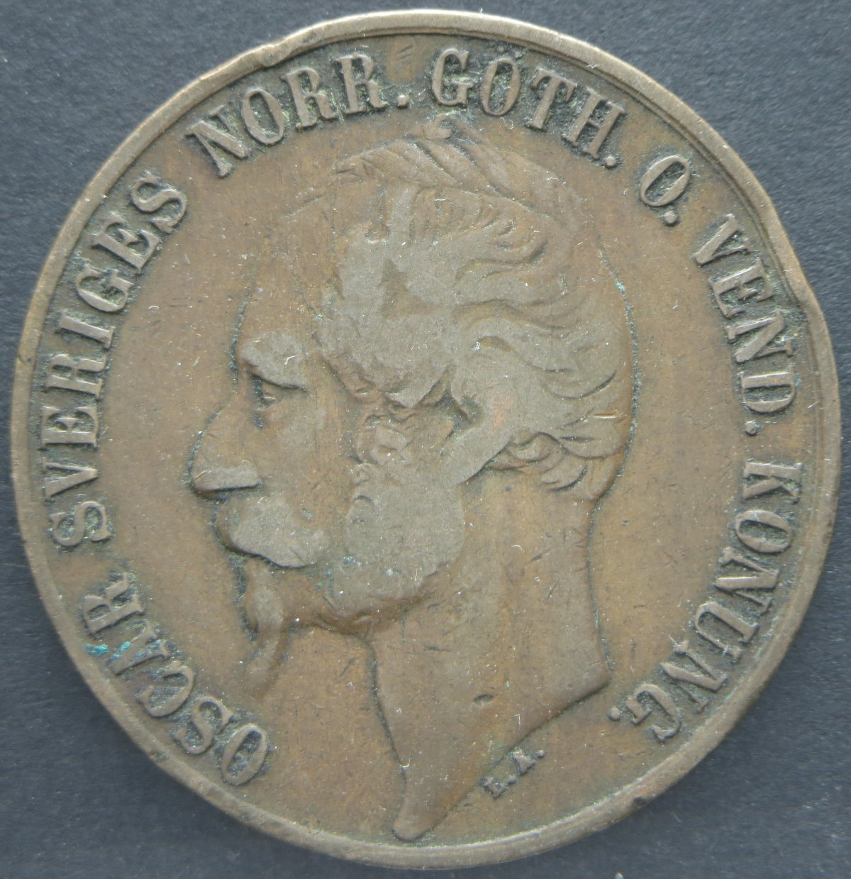 Sweden-5-Ore-1857,-