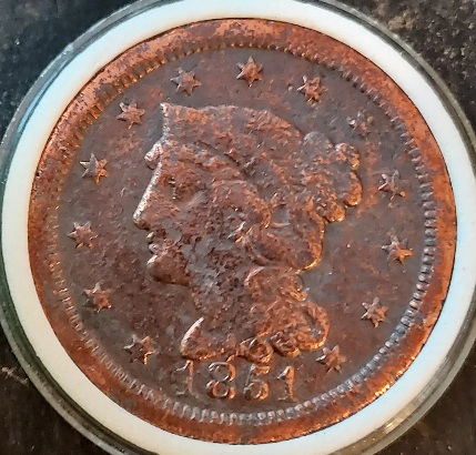1851-Large-Cent-Possible-Die-Error