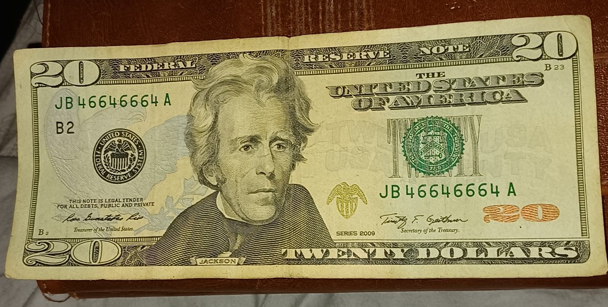 20-Dollar-Bill-With-Unique-Serial-Number