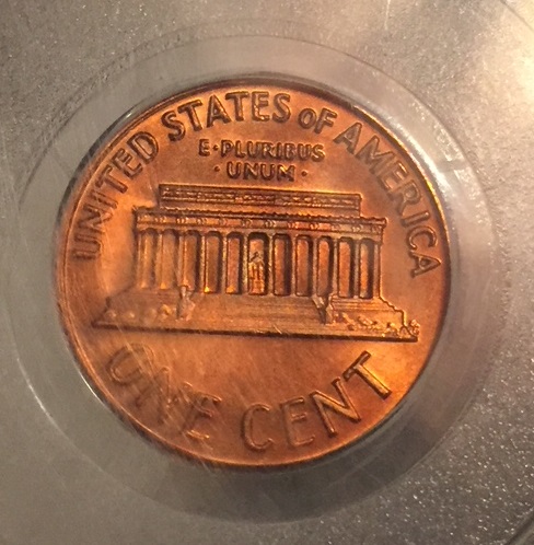 1972-Lincoln-Double-Die-Obverse-Toned,-Scratches-On-Holder