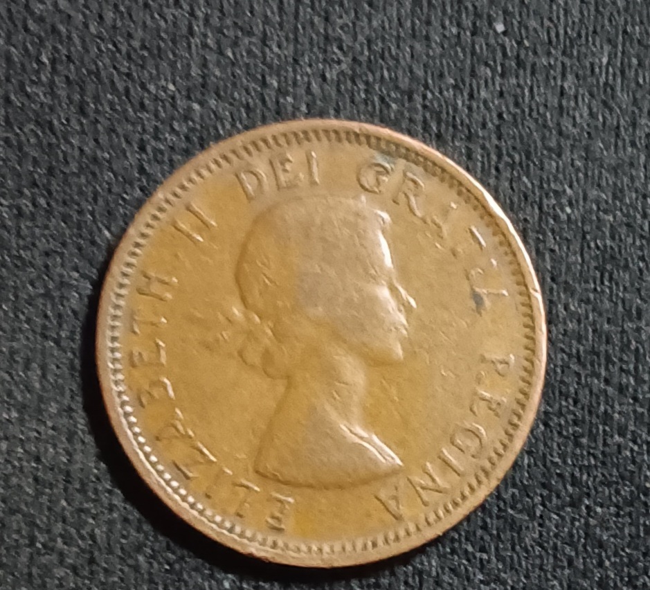 1955-Canadian-Cent-Queen-Elizabeth