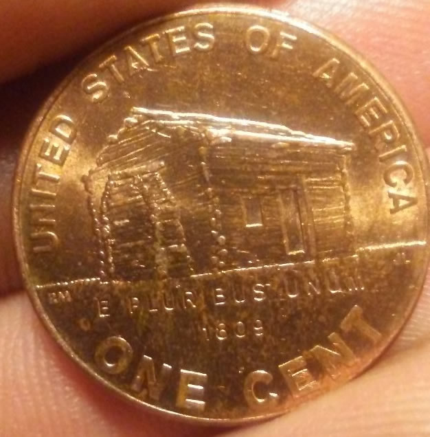2009-D-Lincoln-Penny-Log-Cabin