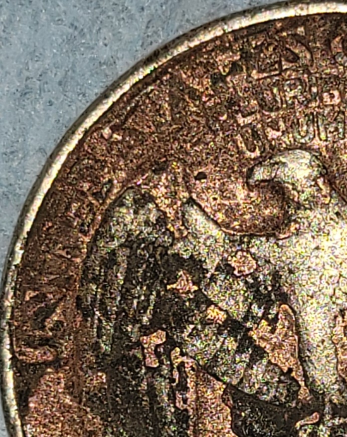 This-1995-Coin-Is-Black-And-Two-Toned?-Error-On-Hair?
