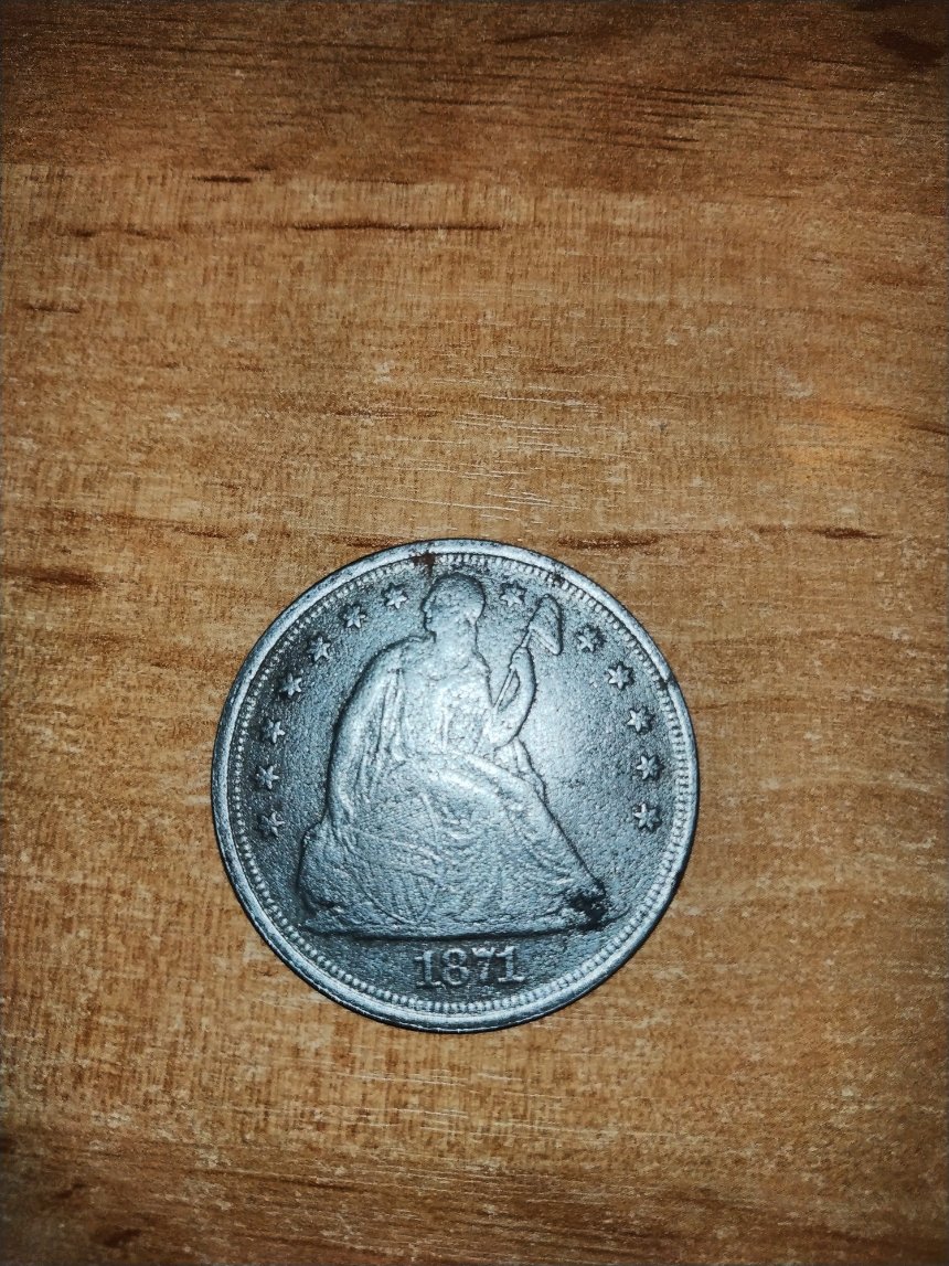 Liberty-Seated-Dollar-1871-For-Grading