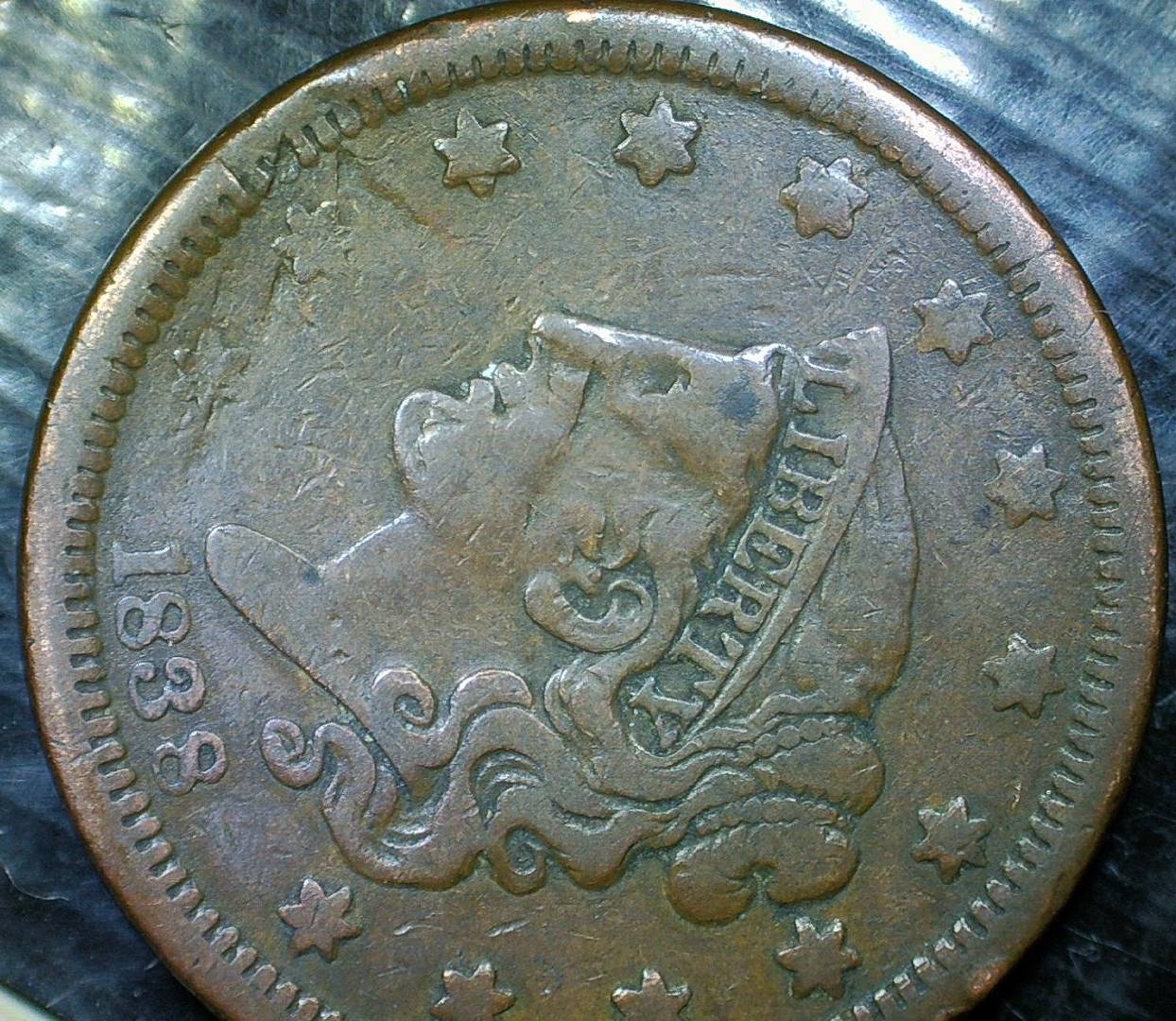 1838-Matron-Head-Large-Cent-Possible-Die-Clash?