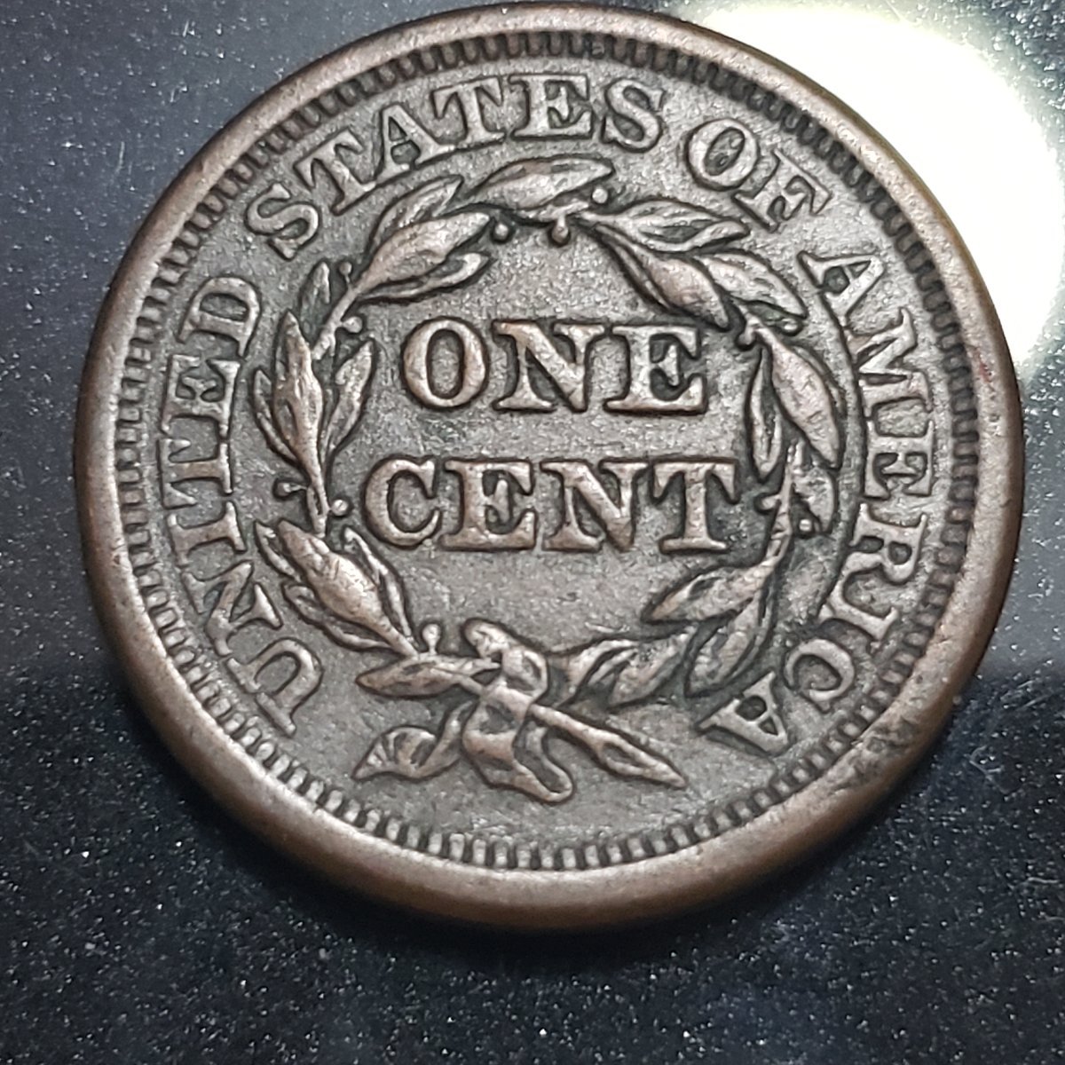 1856-Braided-Hair-Cent,-Grade