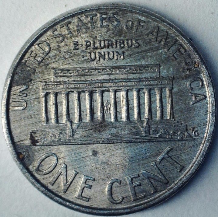 1993-Lincoln-Memorial-Cent,-Unplated-Planchet