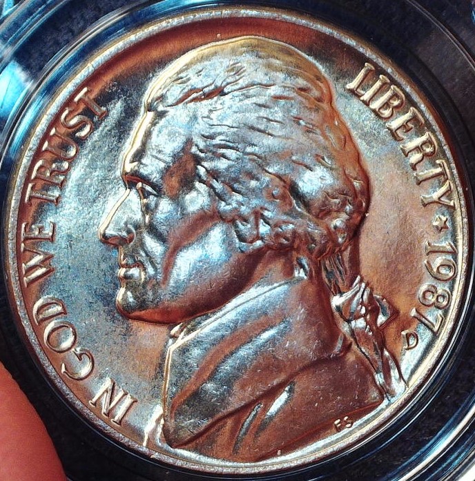1987-D-FS-Jefferson-Nickel,-For-Grading