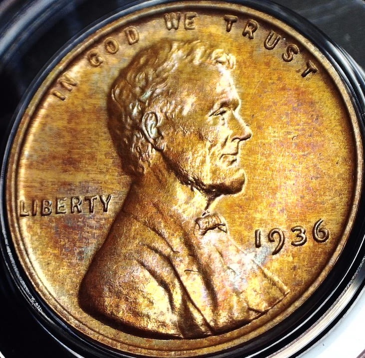 1936-Proof-Lincoln-Wheat-Cent,-For-Grading