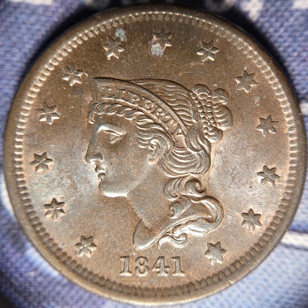 1841-Large-Cent,-For-Grading