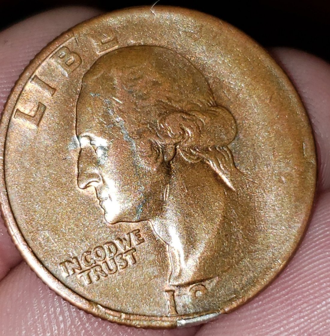 Copper-Colored-Obverse-Quarter-Date-Unknown