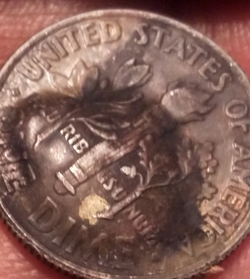 1991-P-Roosevelt-Dime-Looks-Like-Nothing-I've-Ever-Seen.-Help!!