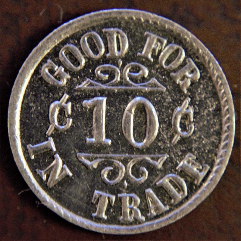 Aluminum-10c-Trade-Token-Tripled-Die