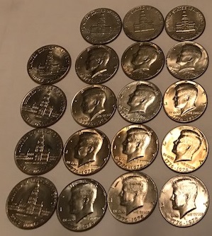 Bicentenial-JFK-Half-Dollars