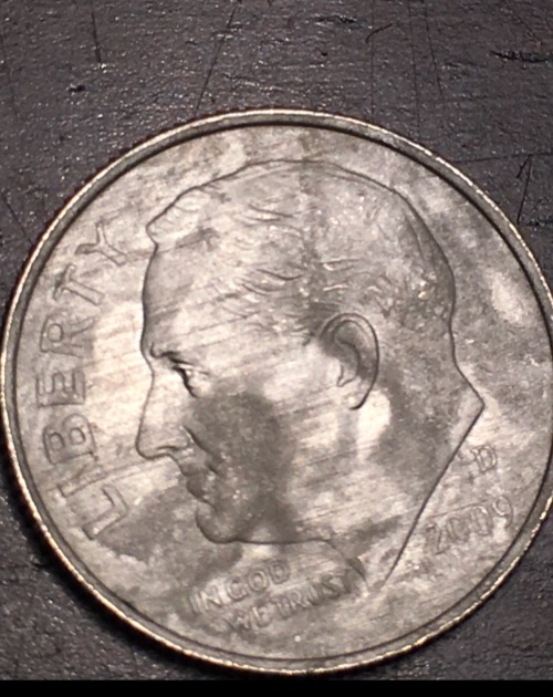 2009-D-Roosevelt-Dime-Clad,-Thickness,-Gouge-Lines