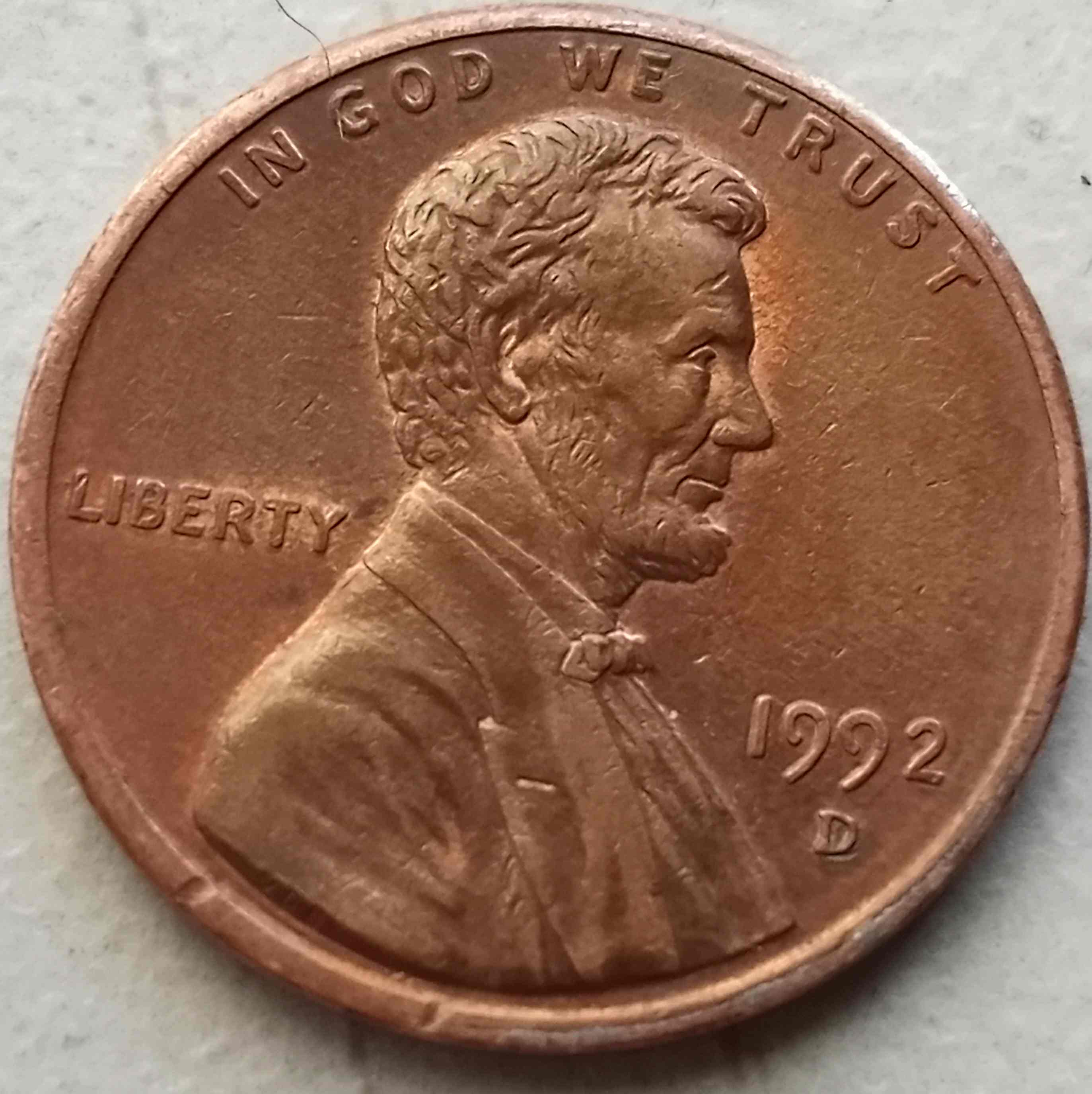 1992-D-Lincoln.--Maybe-Machine-Doubling?--It-Looks-Strange-To-Me-And-It's-On-Both-Sides
