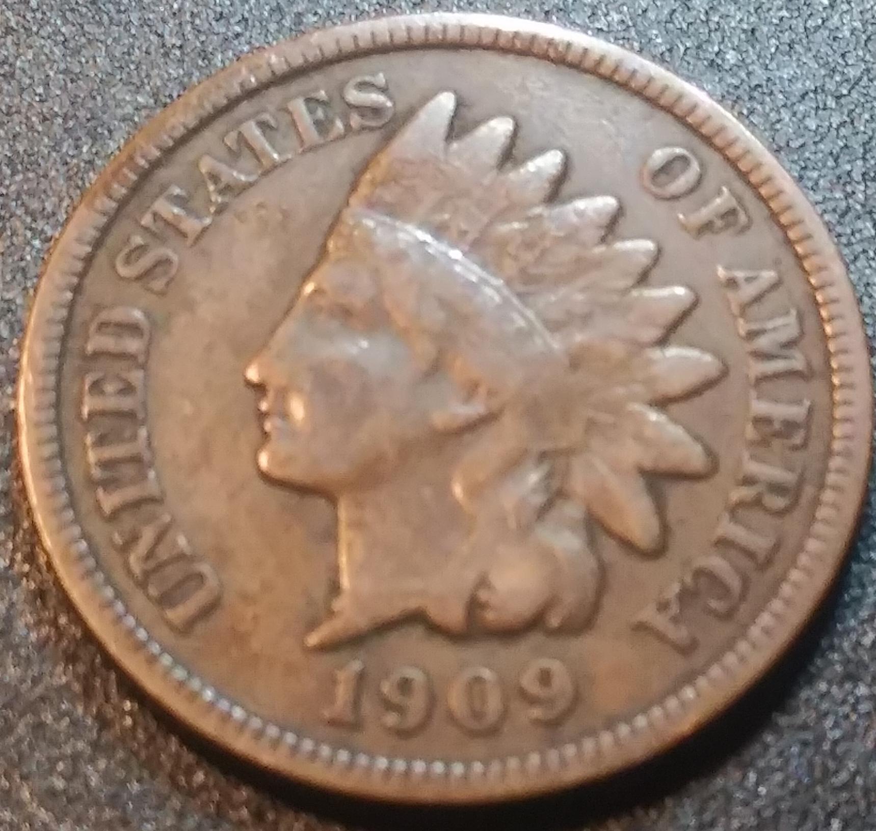 1909-Indian-Head-Cent�appears-To-Have-An-S-Mint-Mark-Sometimes