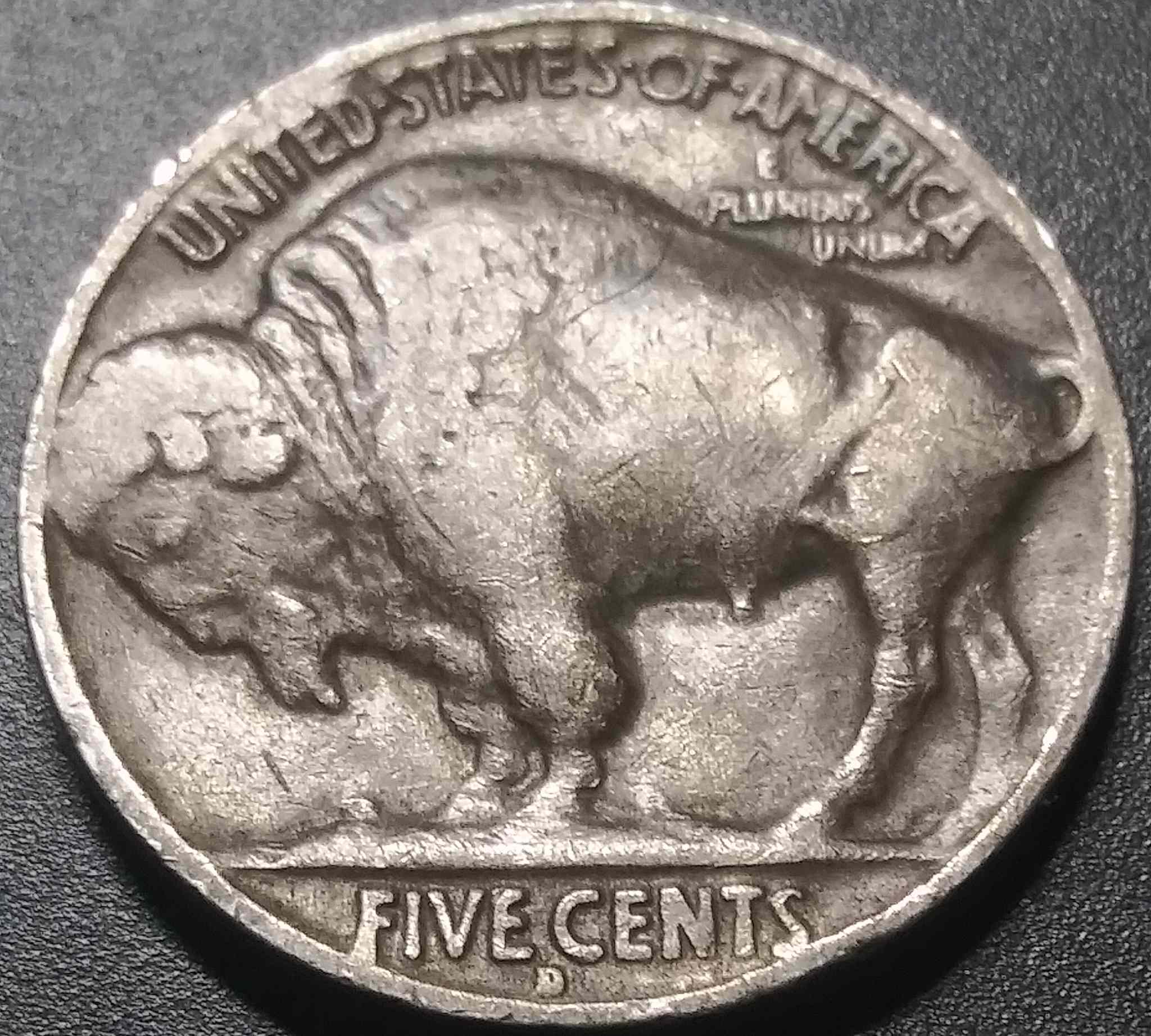 1934-D-Buffalo-Nickel.-Working-On-My-Grading-Still