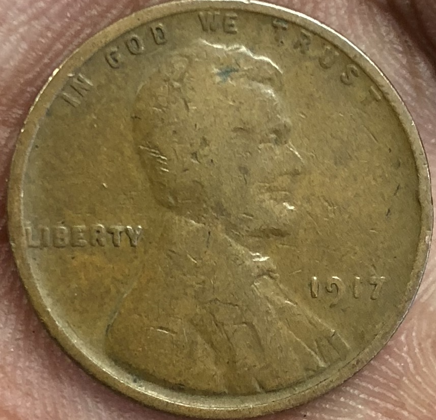 1919-S-Penny-And-1917-,-1923-Penny-In-Change