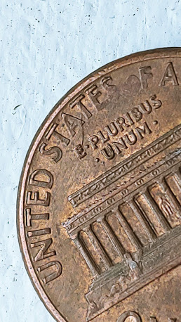 1990-Penny-DD-On-Reverse-On-United-States-Of--America-And-Faded-Letters