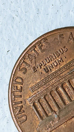 1990-Penny-DD-On-Reverse-On-United-States-Of--America-And-Faded-Letters