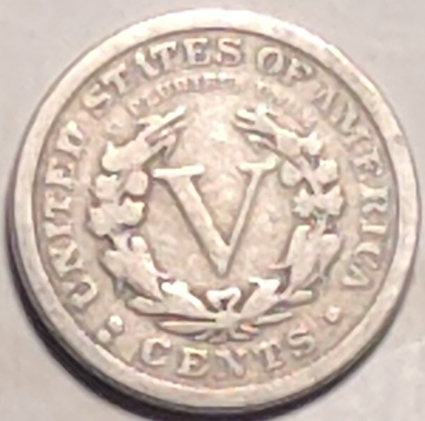 So-This-V-Nickel-Has-A-Dot-Where-The-Mintmark-Should-Be-And-Odd-Lettering.