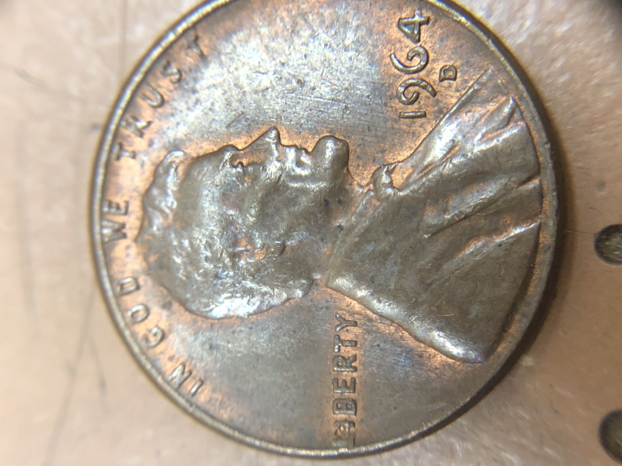 1964-D-Penny-With-Doubling-Or-MD?