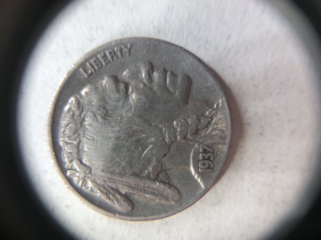 1937-Nickel-With-Funky-Edge-.-Specific-Gravity-Of-9.4