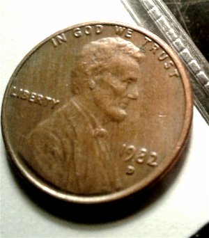 1982-D-Penny-Vertical-Lines-On-Front-And-Back-What-Are-They-From