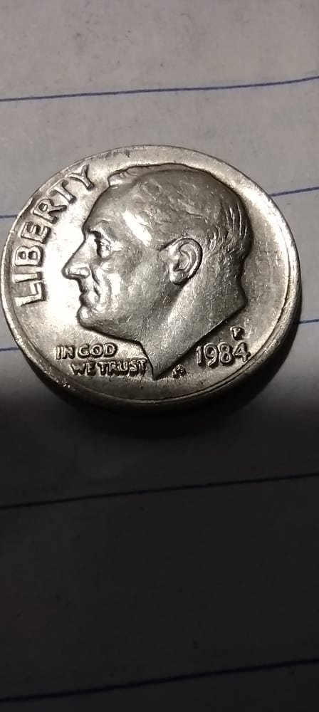 1984-P-Dime-With-Die-Lines-And-Mad?