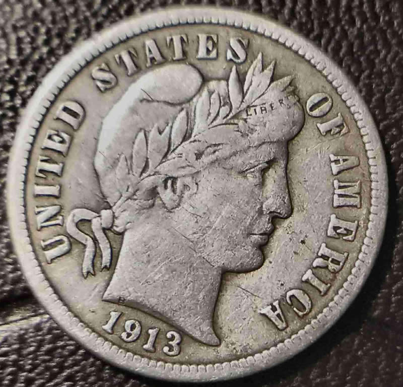 1913-Barber-Dime,-Looks-In-Pretty-Good-Shape-To-Me.thx