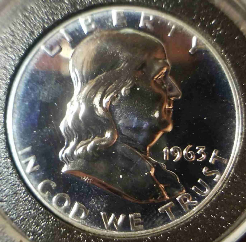 1963-P-Franklin-Half-Dollar,-Good-Shape?