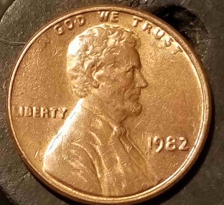 I.d.h.p?--1982-P-Lincoln-Cent,-Faint-Or-Missing-