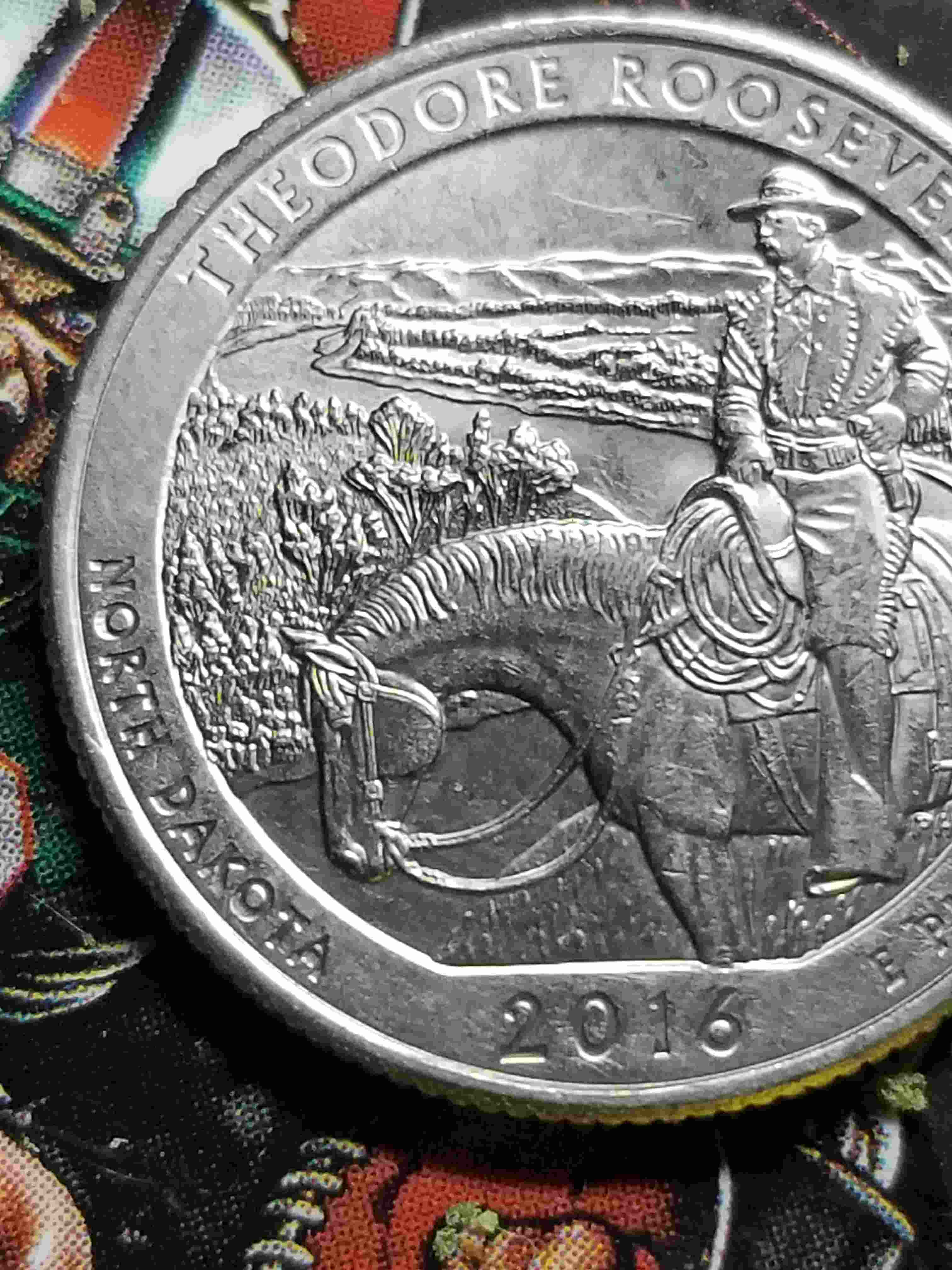 2016-Theodore-Roosevelt-National-Park-Quarter,--MD?-North-Dakota